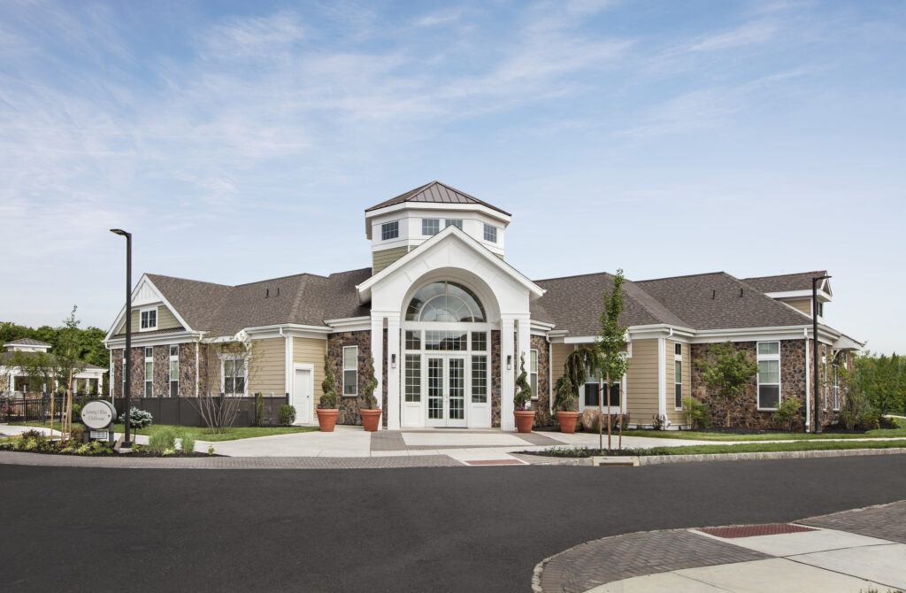 Exterior entrance to the Parc Plymouth Meeting clubhouse