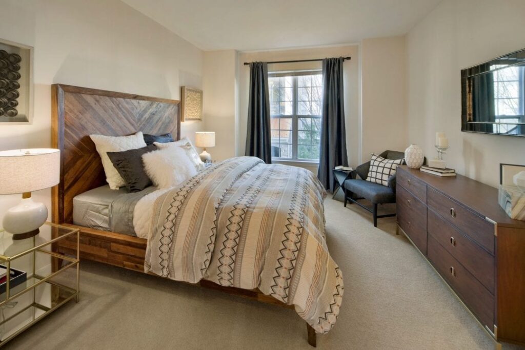 Bedroom at The Mews at Princeton Junction