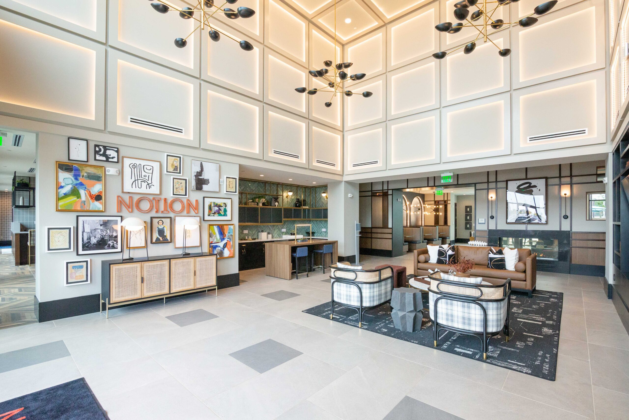 Hospitality lobby & lounge at Notion