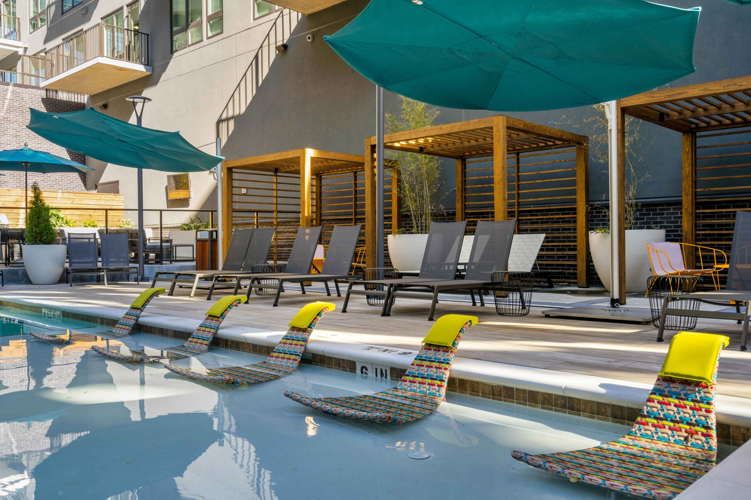 Pool and outdoor lounge area at Osprey