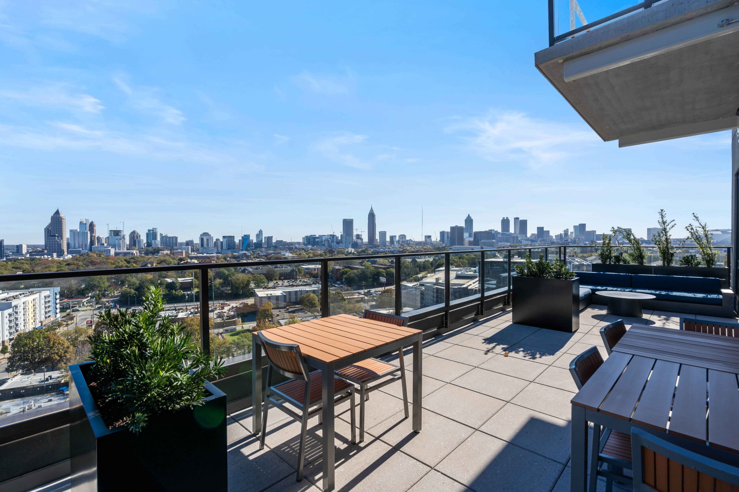 Rooftop tables at Osprey