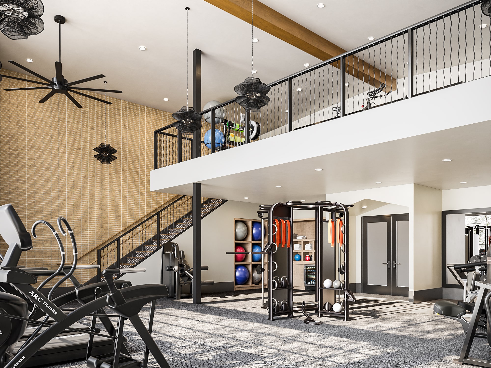 Fitness center at Rafferty