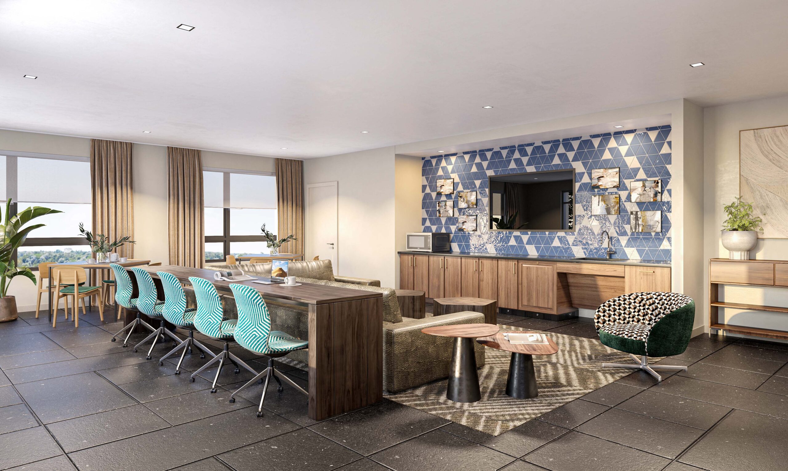 Rendering of Sky Lounge at Atwood