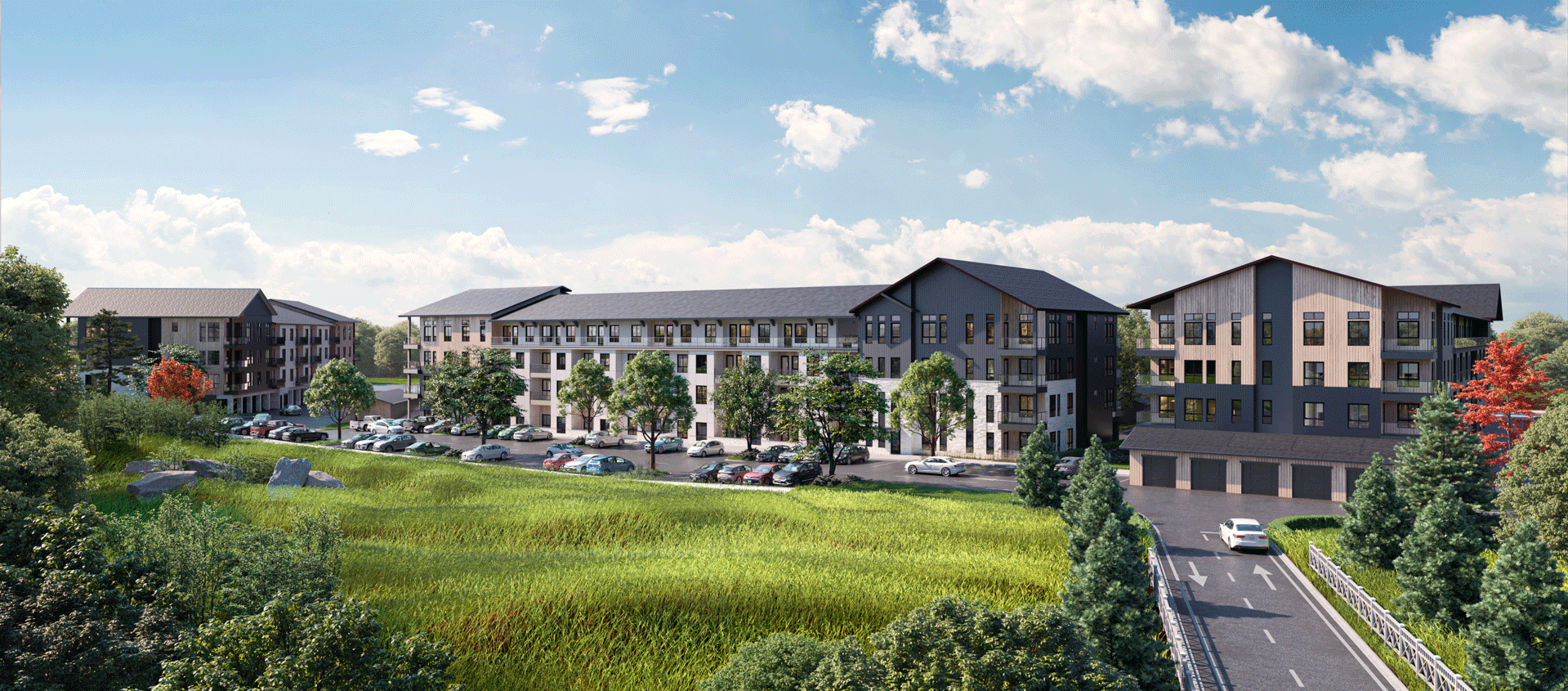 Exterior rendering of Angeline